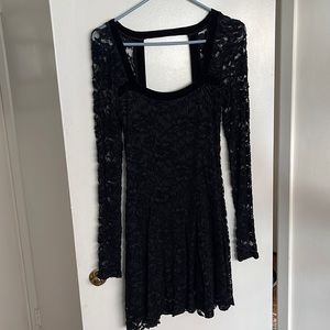 Free People Dresses Free People Long Sleeve Lace Dress Size Small
